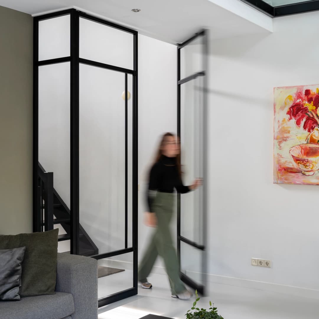 Dubbele taatsdeur met een vast paneel