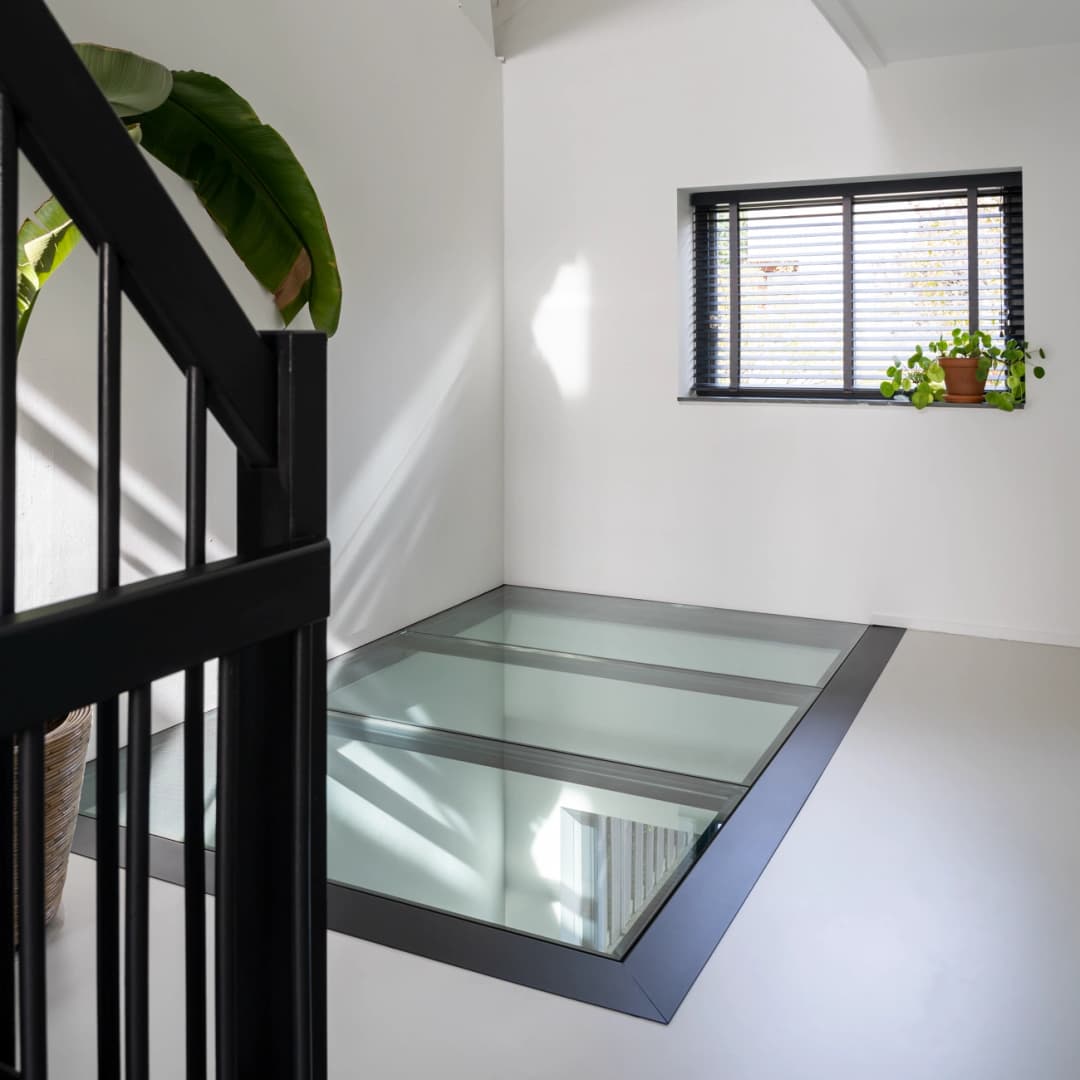 Beloopbaar glas uit 3 delen